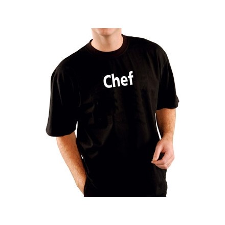 Kitchen Chef Team T-Shirt Black Size XL fit 48"-50"